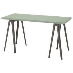 LAGKAPTEN/NARSPEL çalışma masası, açık yeşil-koyu gri