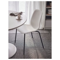 LIDAS/SEFAST sandalye, beyaz-siyah
