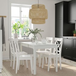 EKEDALEN/INGOLF mutfak masası takımı, beyaz