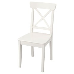 INGOLF ahşap sandalye, beyaz