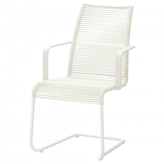 VASMAN kolçaklı sandalye, beyaz