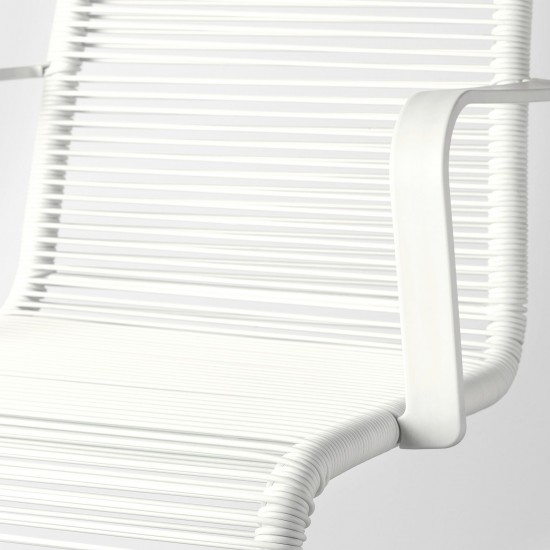 VASMAN kolçaklı sandalye, beyaz