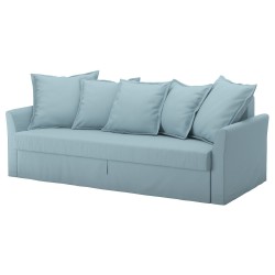 HOLMSUND 3'lü yataklı kanepe kılıfı, orrsta açık mavi