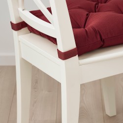 MALINDA sandalye minderi, koyu kahverengi-kırmızı