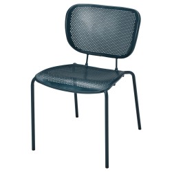 DUVSKAR sandalye, mavi-siyah