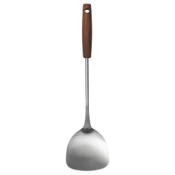 SLITSTARK spatula, paslanmaz çelik-ceviz