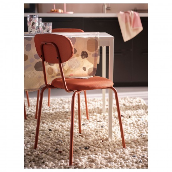ÖSTANÖ döşemeli sandalye, Remmarn kırmızı-kahverengi