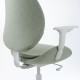 HATTEFJALL çalışma sandalyesi, gunnared açık yeşil-beyaz