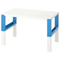 PAHL çocuk çalışma masası, beyaz-mavi