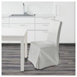 HENRIKSDAL kumaş sandalye, beyaz-blekinge beyaz