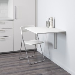 NORBERG/NISSE mutfak masası takımı, beyaz