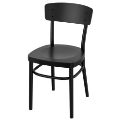 IDOLF ahşap sandalye, siyah