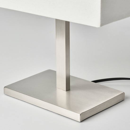 TOMELILLA masa lambası, nikelaj kaplama-beyaz