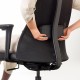 JARVFJALLET çalışma sandalyesi, glose siyah