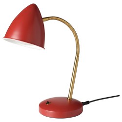 ISNALEN LED'li çalışma lambası, kırmızı-pirinç rengi