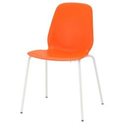 LEIFARNE plastik sandalye, turuncu-beyaz