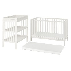 GULLIVER/PELLEPLUTT bebek mobilya seti, beyaz