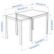 VANGSTA/KATTIL mutfak masası takımı, beyaz-knisa açık gri