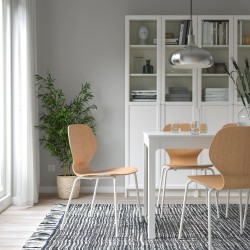 SIGTRYGG/SEFAST sandalye, meşe-beyaz