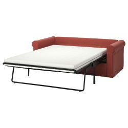 GRÖNLID 2'li yataklı kanepe, ljungen açık kırmızı