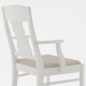 INGATORP kolçaklı ahşap sandalye, beyaz-nordvalla bej