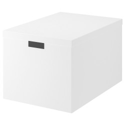 TJENA kapaklı kutu, beyaz