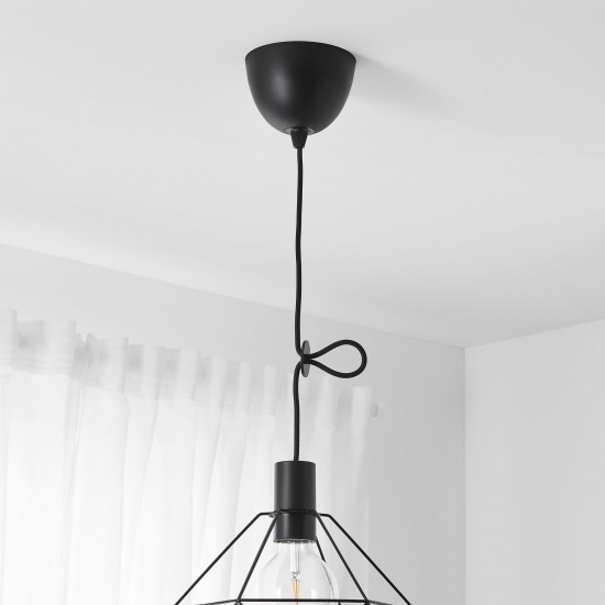 SUNNEBY tavan lambası kablo seti, siyah