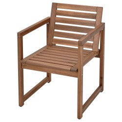 NAMMARÖ kolçaklı sandalye, açık kahverengi