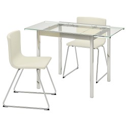 GLIVARP/BERNHARD mutfak masası takımı, beyaz