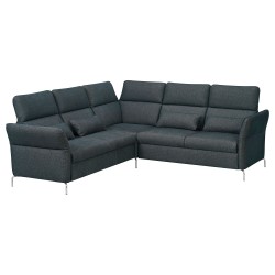 FAMMARP 4'lü köşe kanepe, tallmyra siyah-gri