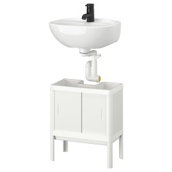 LILLTJARN/SKATSJÖN banyo mobilyası seti, beyaz