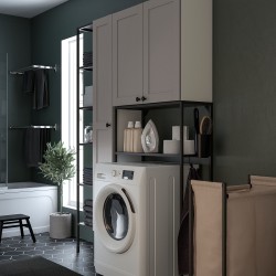 ENHET çamaşır odası ve banyo için raf kombinasyonu, gri-antrasit