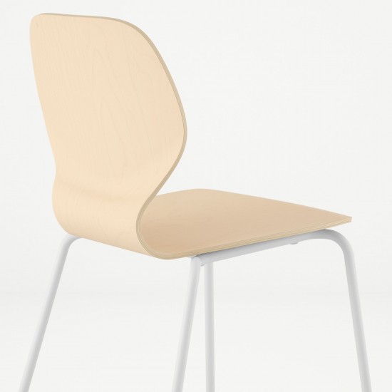 SIGTRYGG/SEFAST sandalye, huş-beyaz