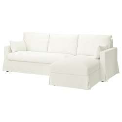 HYLTARP 2'li kanepe ve uzanma koltuğu, hallarp beyaz